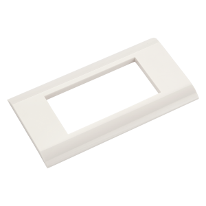 Plastic faceplate, 45x90, white